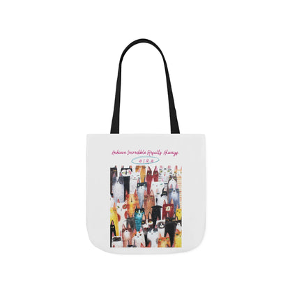 Personalized Initial Quote Cat Collage Canvas Tote Custom Name