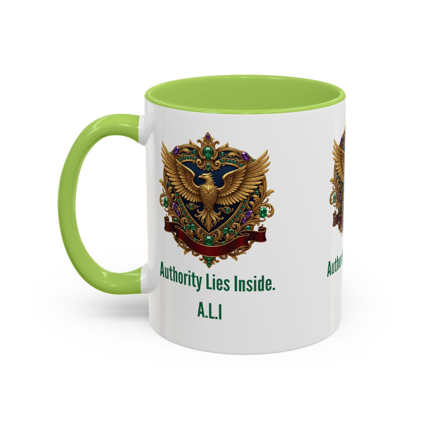 Personalized Initial Eagle Accent Coffee Mug