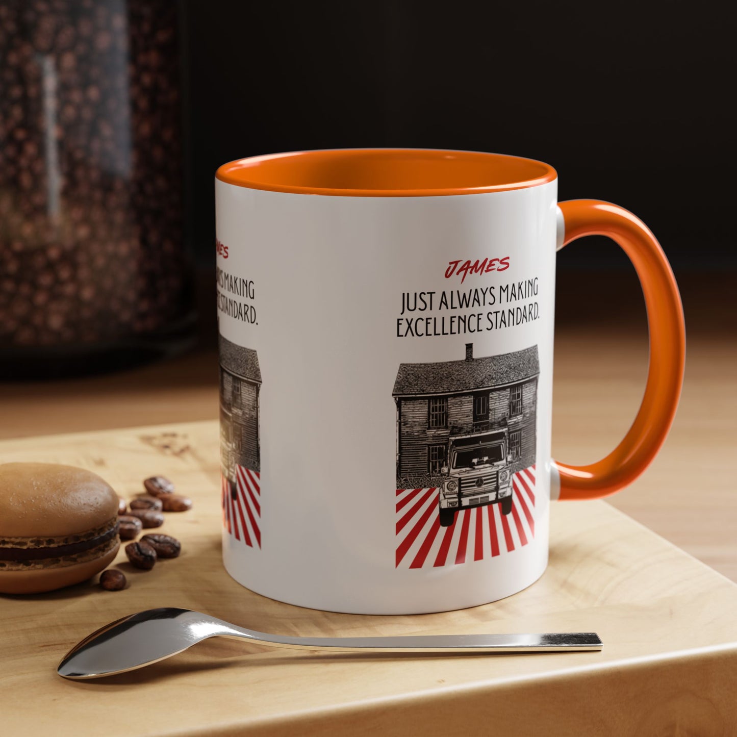 Personalized Vintage Car Accent Coffee Mug