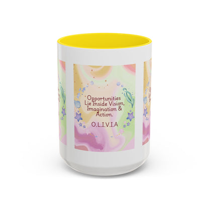 Personalized Ocean Theme Accent Coffee Mug