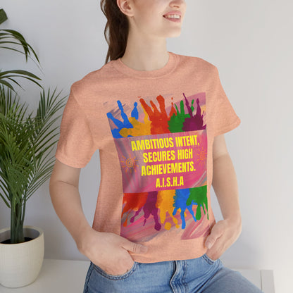 Personalized Colorful Motivational Graphic Tee
