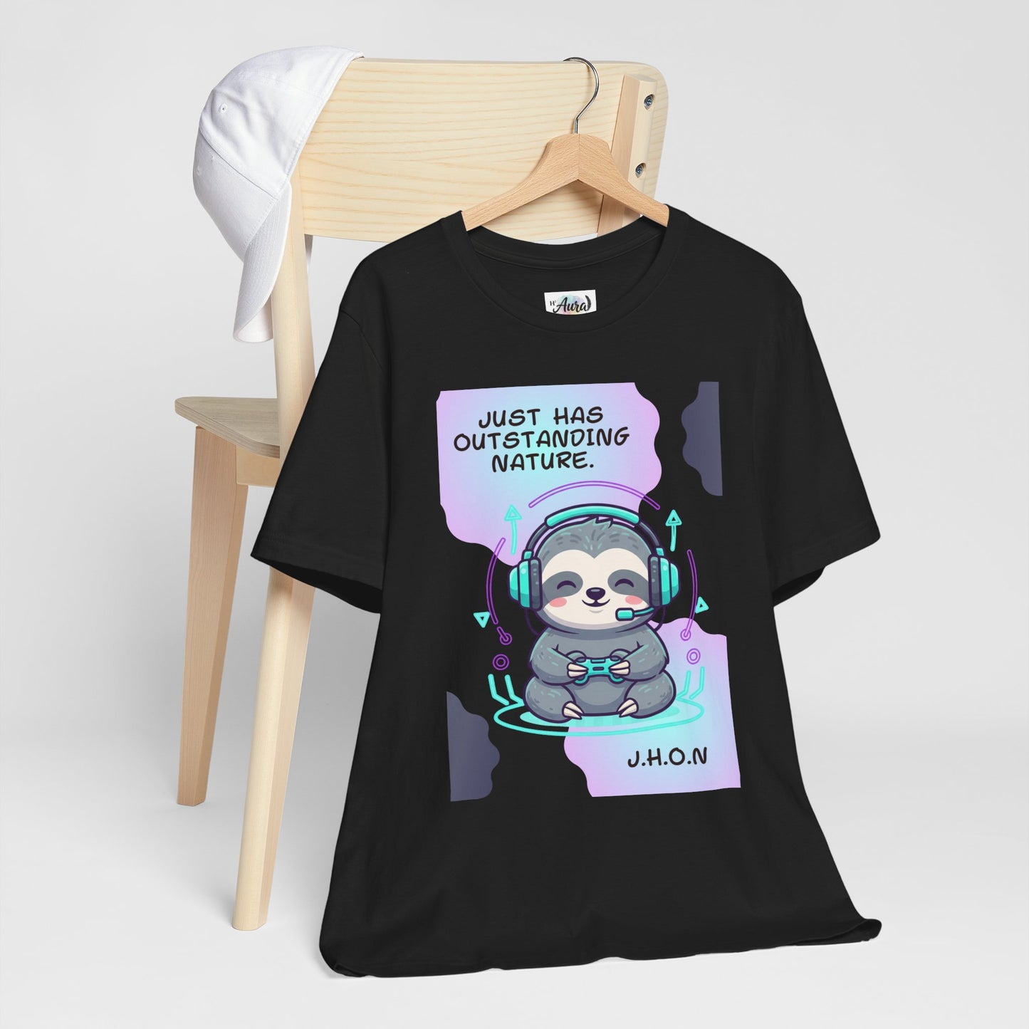 Personalized Sloth Gamer Tee