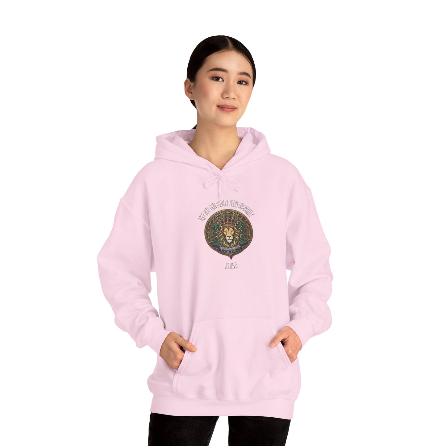 Personalized Lion Crest Hooded Sweatshirt