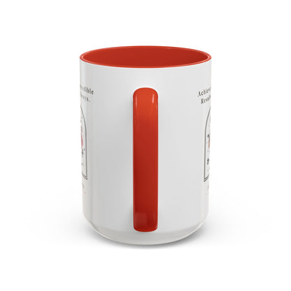 Personalized Initial Floral Moon Accent Coffee Mug
