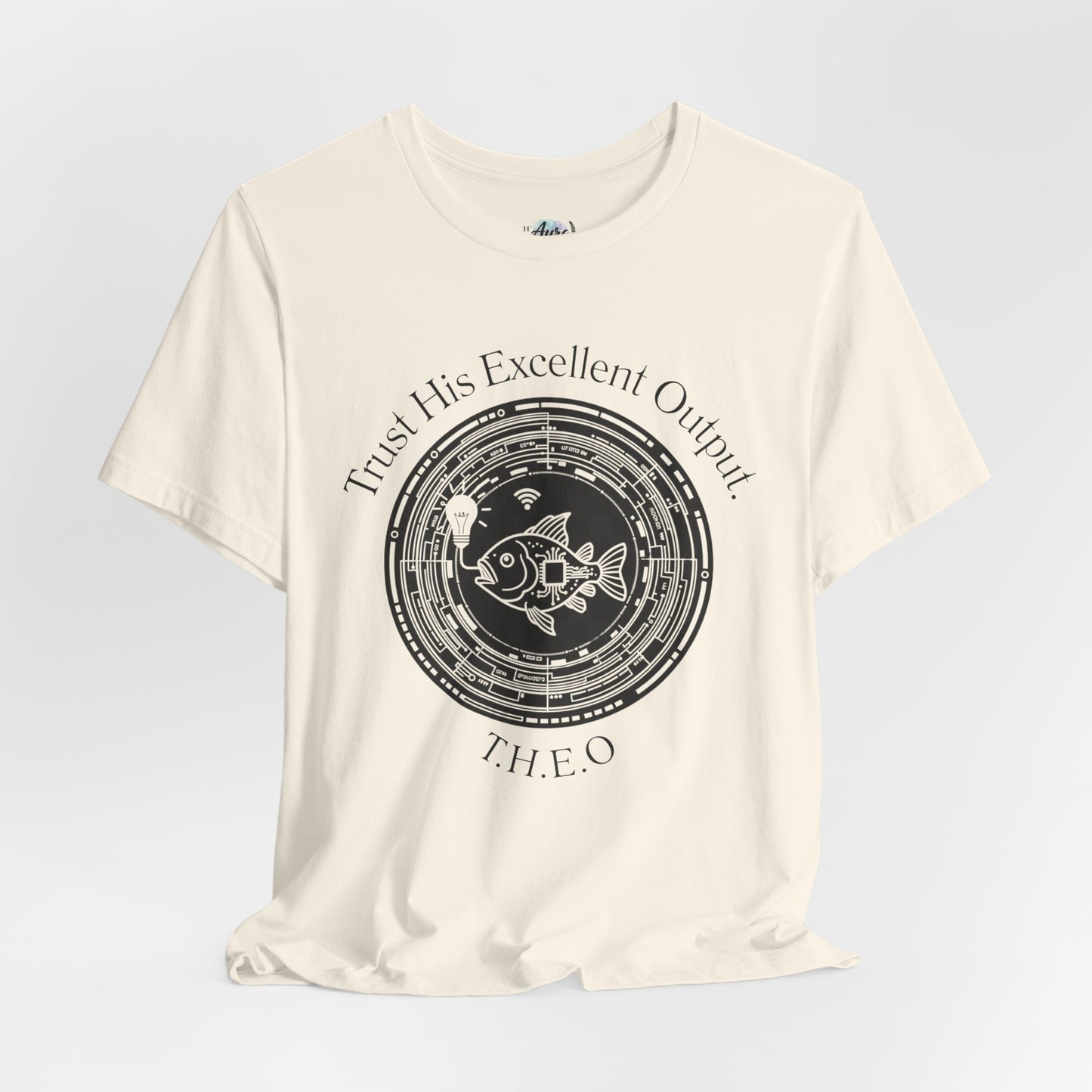 Personalized Spiritual Fish Circle Design Graphic Tee