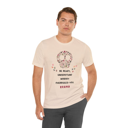 Personalized Peace Floral  and Skull Tee