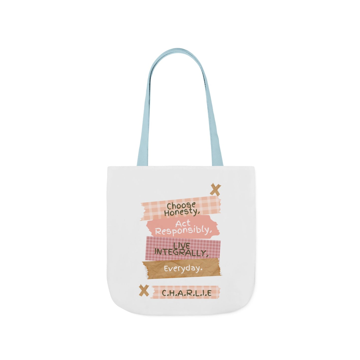 Personalized Initial Quote Note Lines Canvas Tote Custom Name