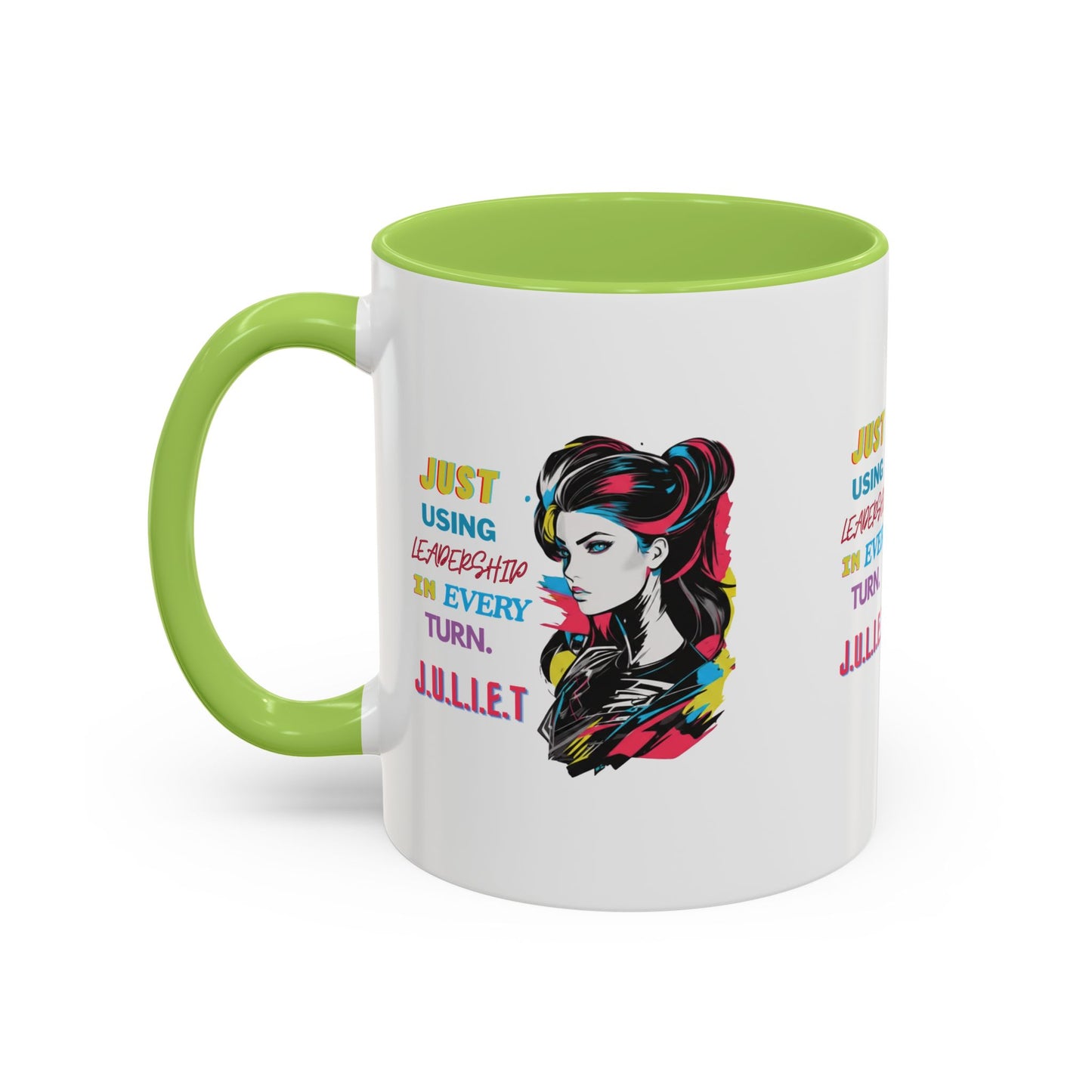 Personalized Vintage Girl Accent Coffee Mug