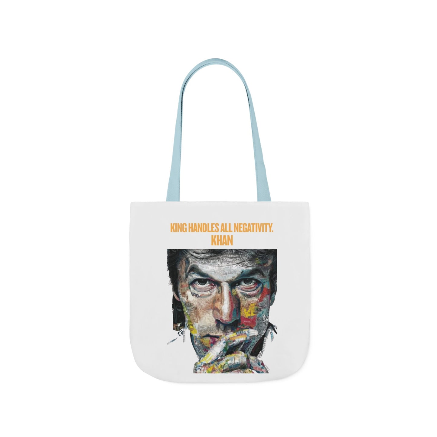 Personalized Initial Quote Khan Canvas Tote Custom Name