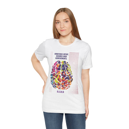 H2 Aura custom name initial t-shirt with a personalized artistic quote. A comfortable, versatile tee designed to showcase your individual aura and unique personality through custom typography.