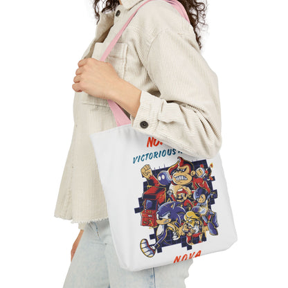 Personalized Initial Quote Cartoon Canvas Tote Custom Name