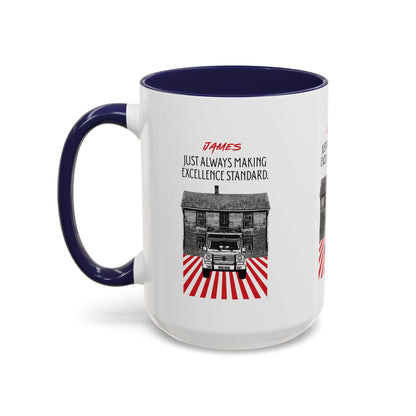 Personalized Vintage Car Accent Coffee Mug