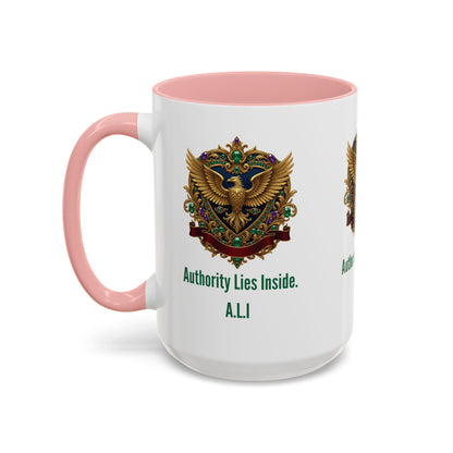 Personalized Initial Eagle Accent Coffee Mug