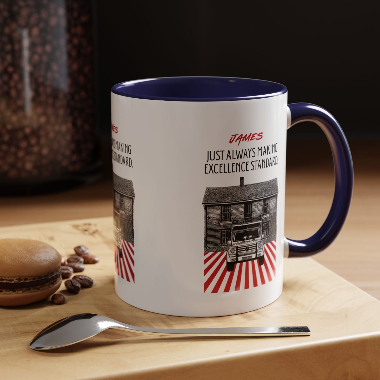 Personalized Vintage Car Accent Coffee Mug