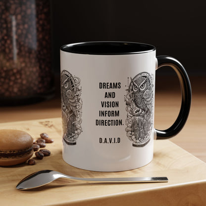Personalized Owl Vision Accent Coffee Mug