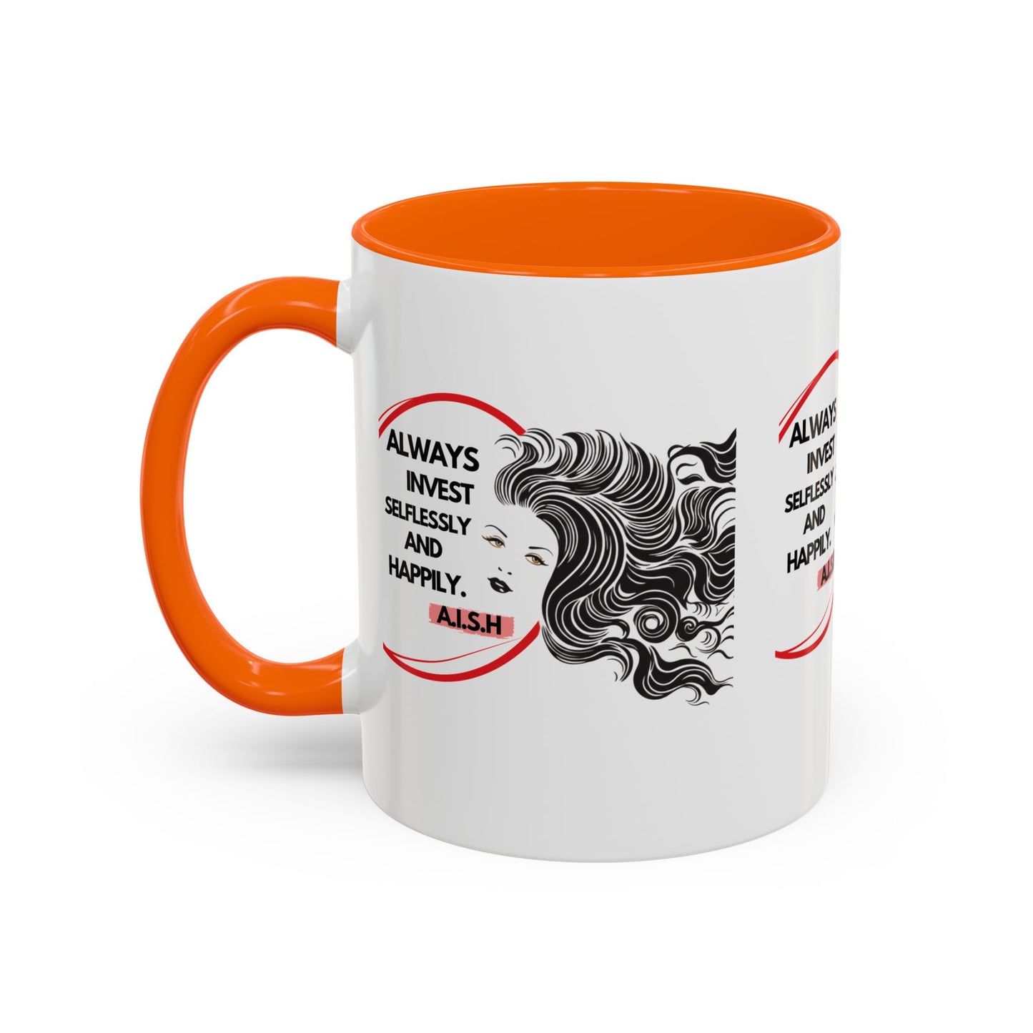 Personalized Inspirational Girl Accent Coffee Mug