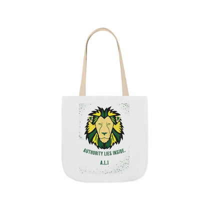 Personalized Initial Quote Lion Canvas Tote Custom Name