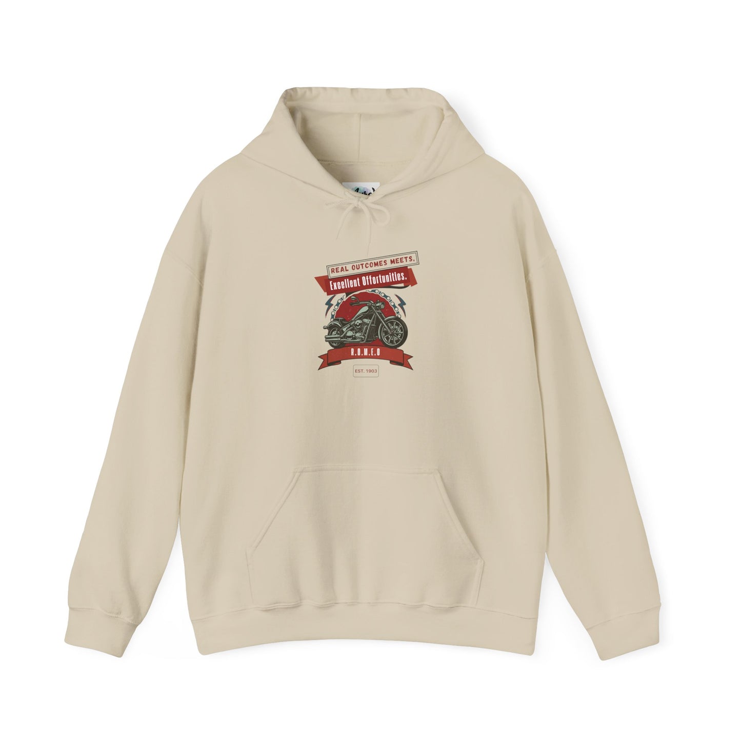Personalized Motorcycle Graphic Hooded Sweatshirt