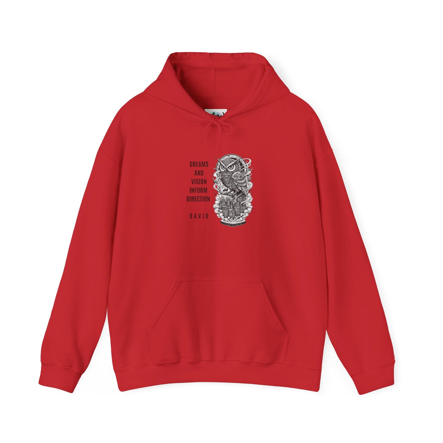 Personalized Owl Vision Graphic Hooded Sweatshirt