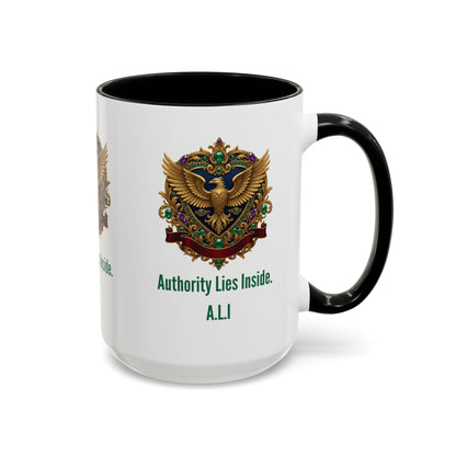 Personalized Initial Eagle Accent Coffee Mug