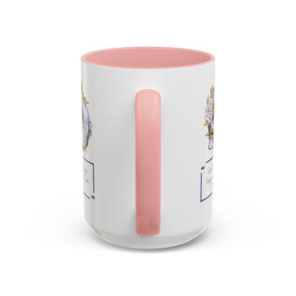 Personalized Initial Floral Skull Accent Coffee Mug