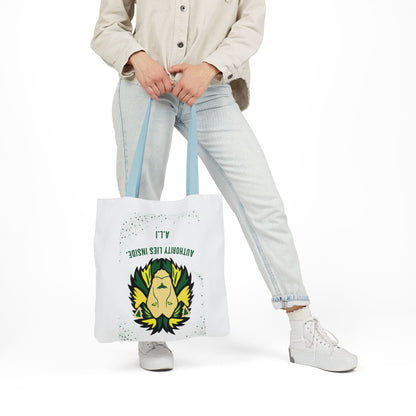 Personalized Initial Quote Lion Canvas Tote Custom Name
