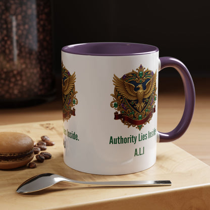 Personalized Initial Eagle Accent Coffee Mug