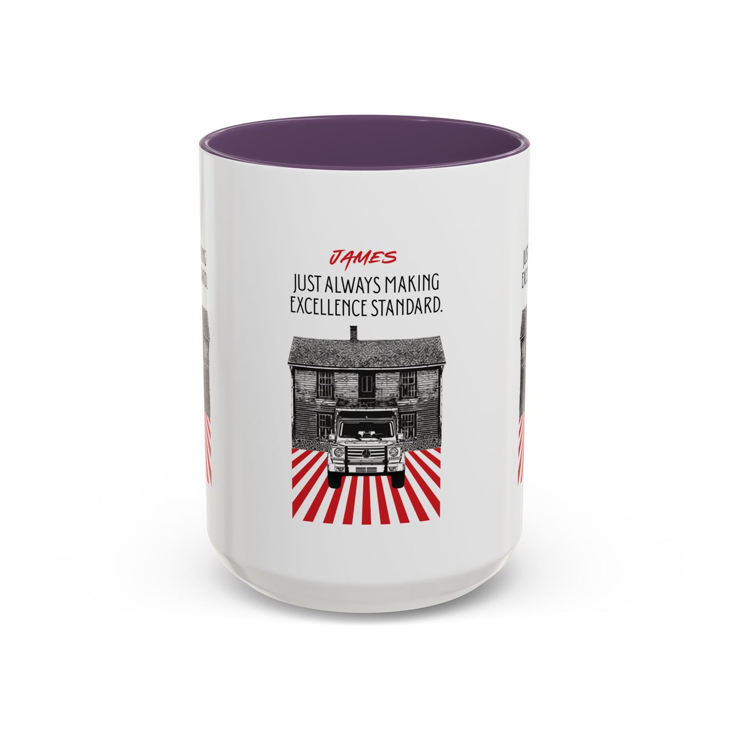 Personalized Vintage Car Accent Coffee Mug