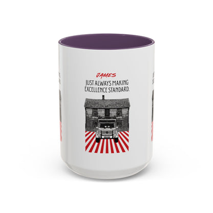 Personalized Vintage Car Accent Coffee Mug