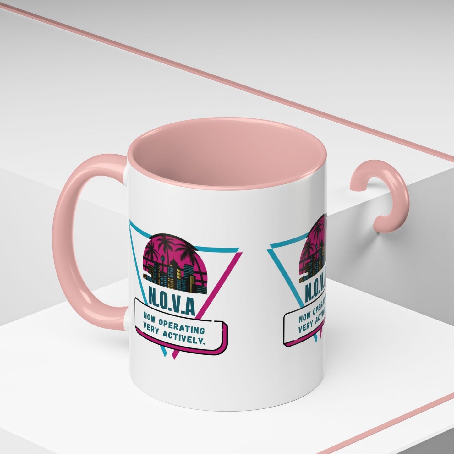 Personalized Building View Accent Coffee Mug