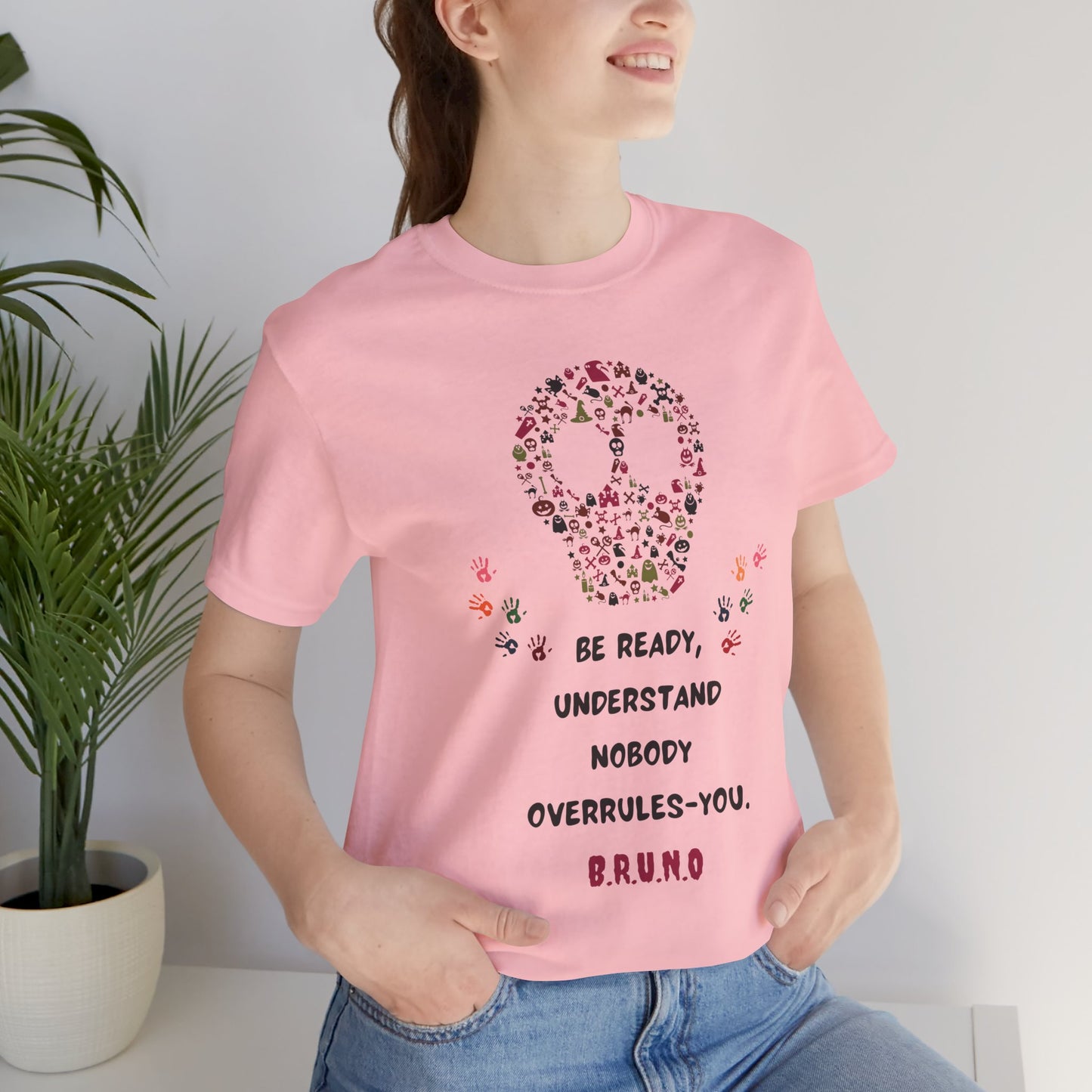Personalized Peace Floral  and Skull Tee