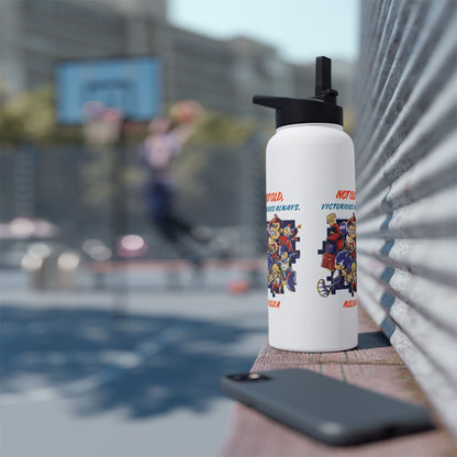 Personalized Initial Quote Cartoon Stainless Steel Water Bottle