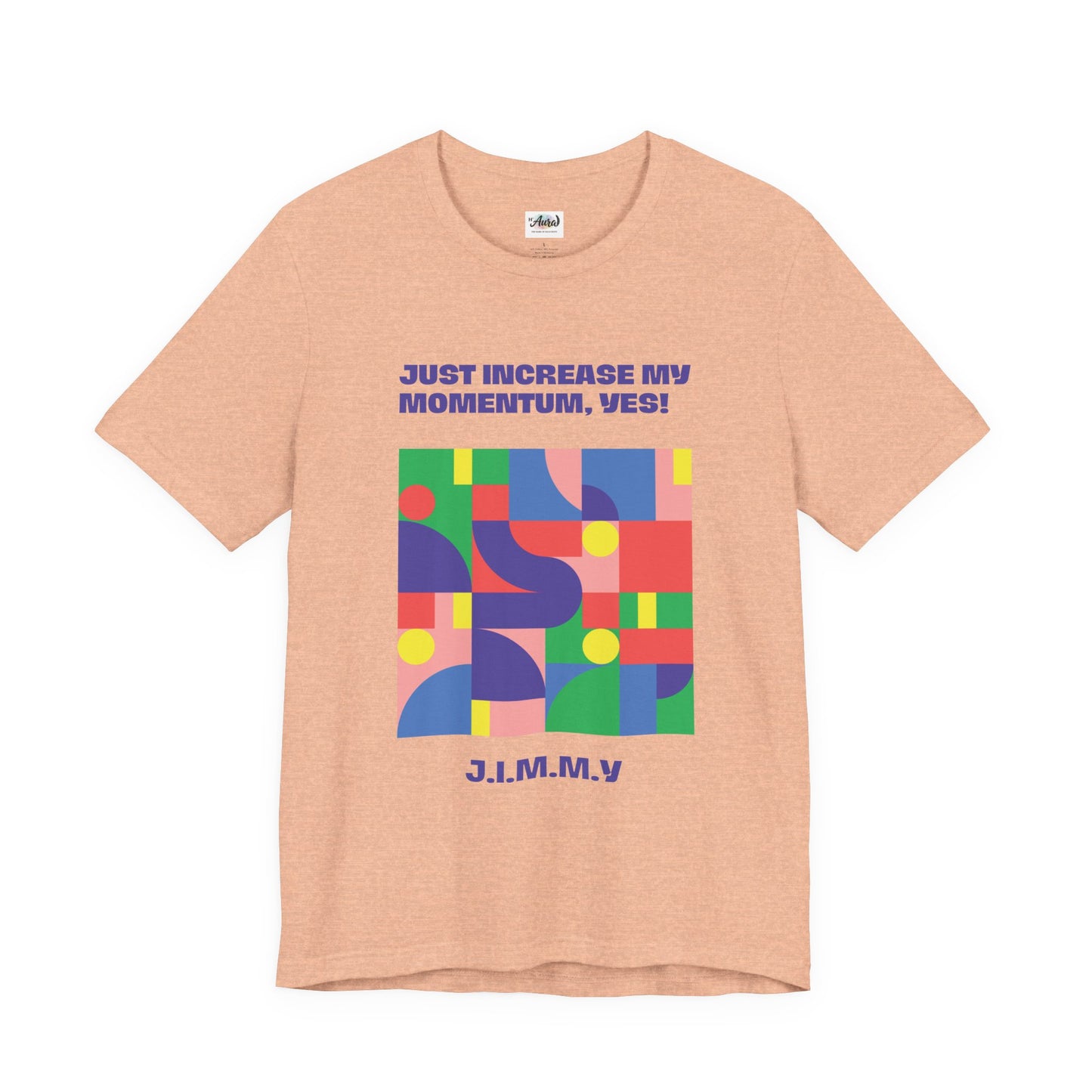 Personalized Momentum Graphic Colorful Geometric Design Tee