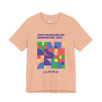 Personalized Momentum Graphic Colorful Geometric Design Tee