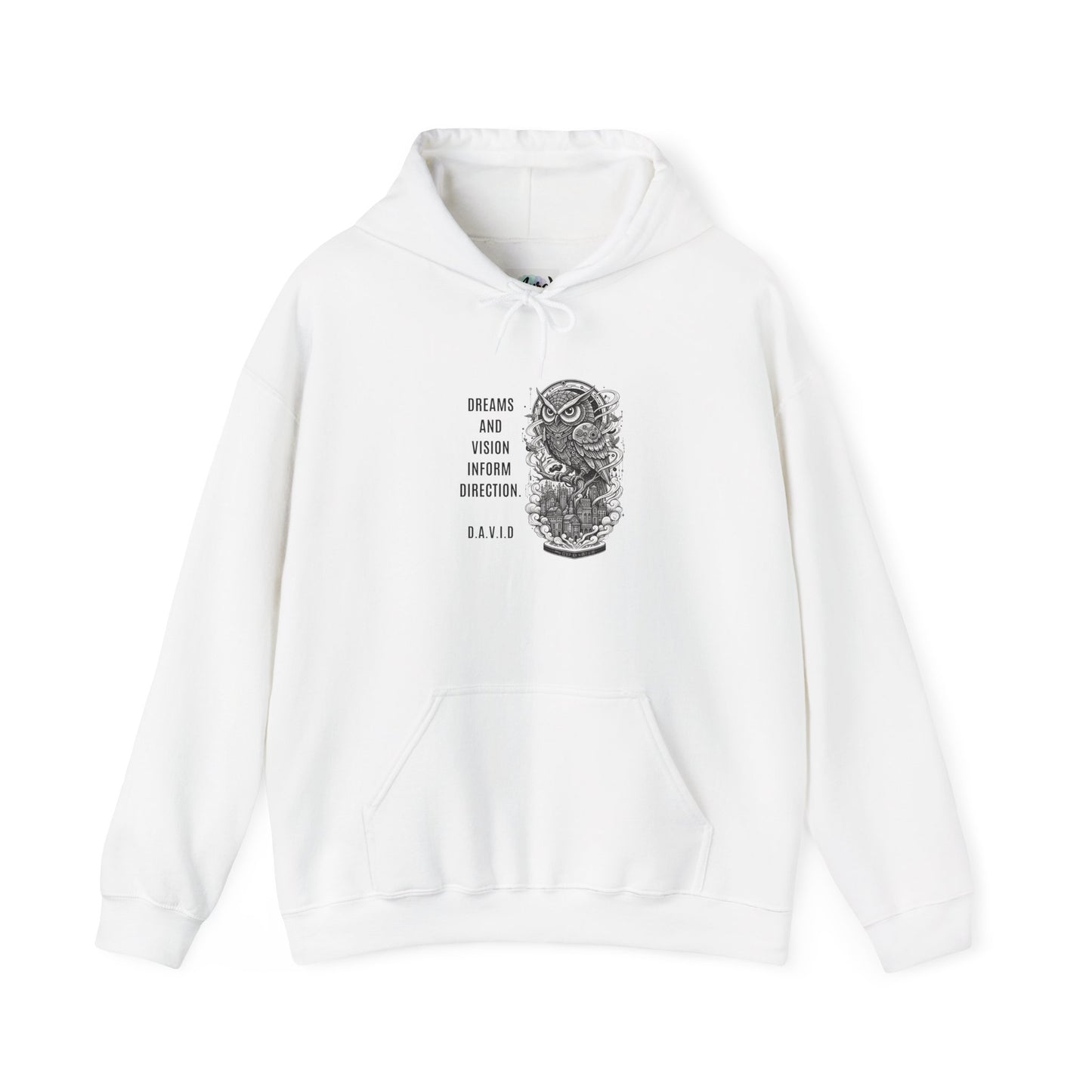 Personalized Owl Vision Graphic Hooded Sweatshirt