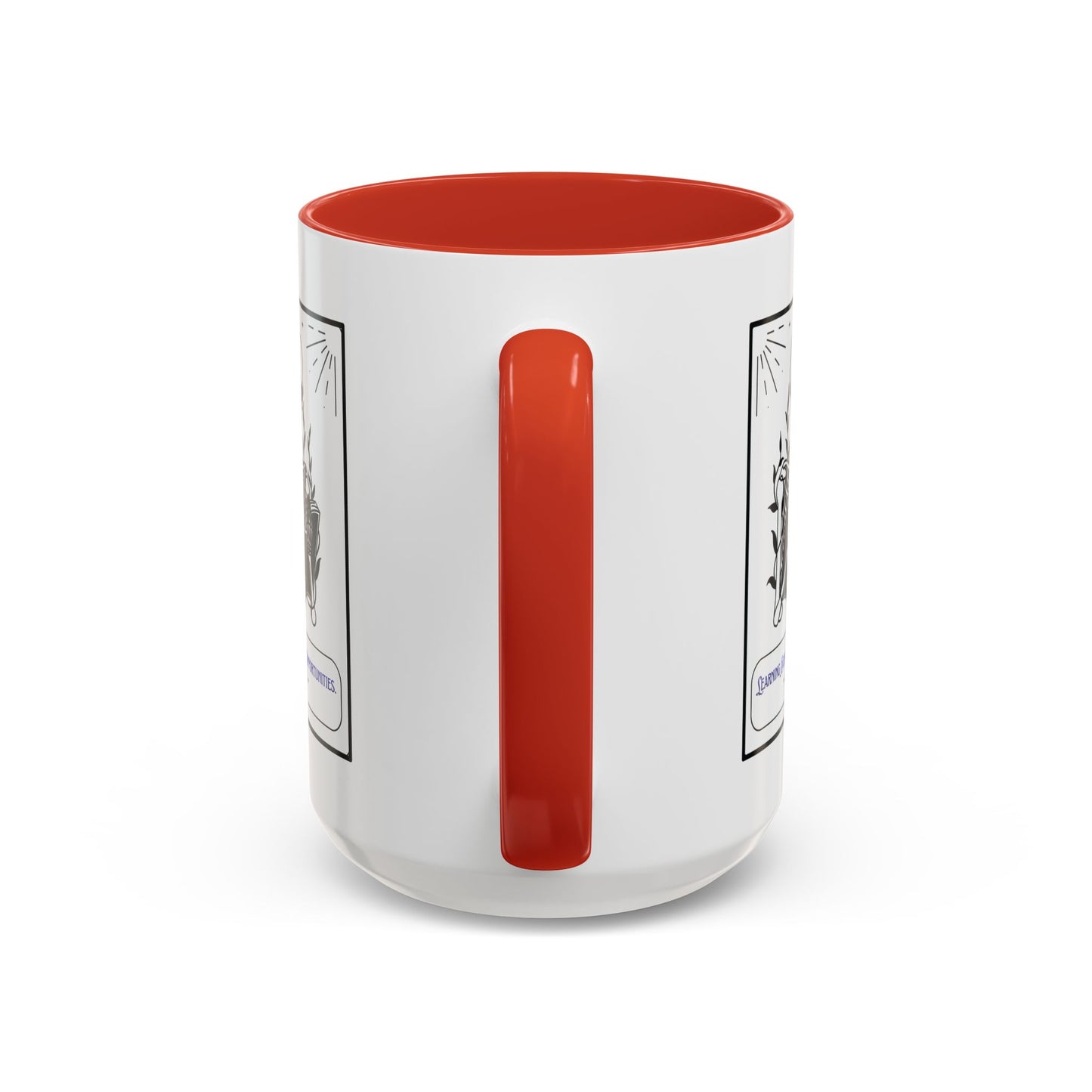 Personalized Initial Skeleton Accent Coffee Mug