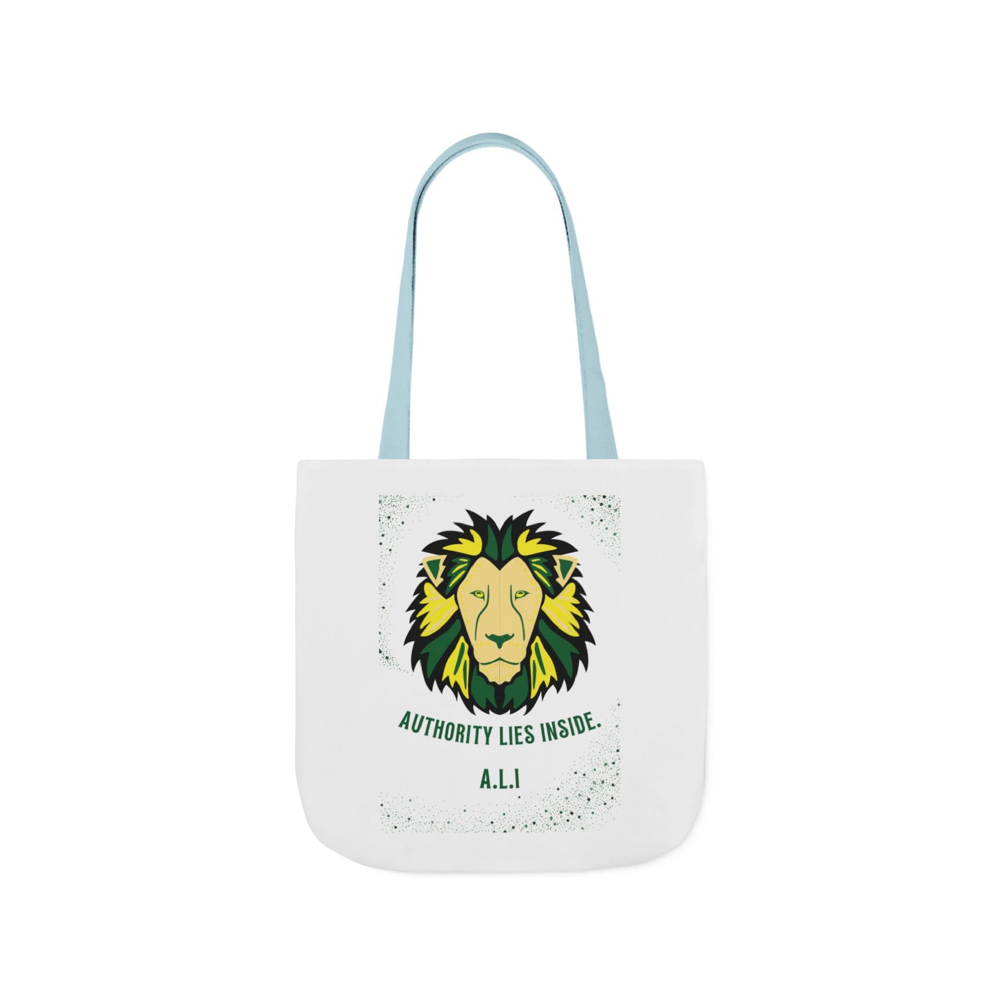 Personalized Initial Quote Lion Canvas Tote Custom Name