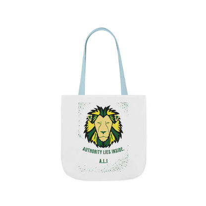 Personalized Initial Quote Lion Canvas Tote Custom Name