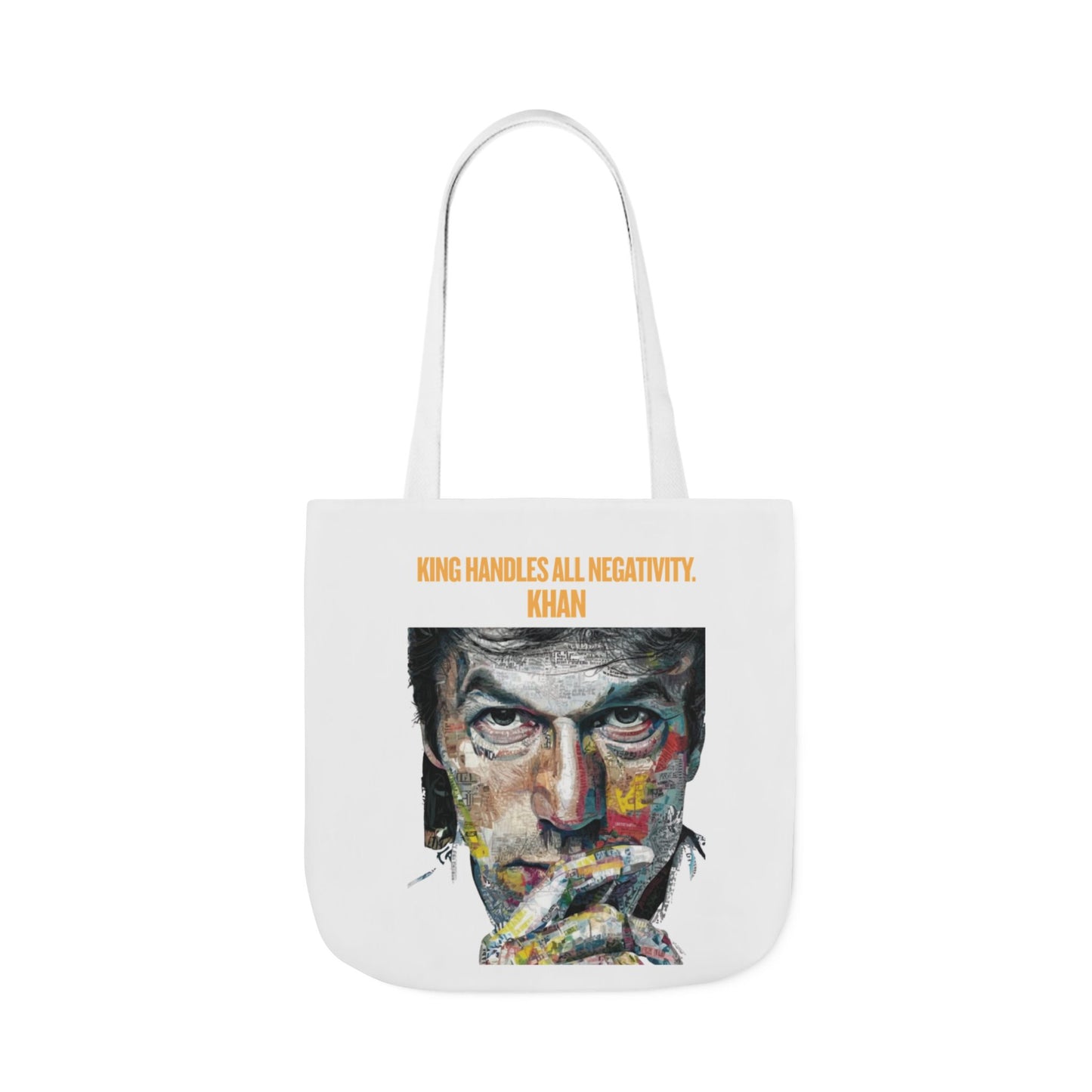 Personalized Initial Quote Khan Canvas Tote Custom Name