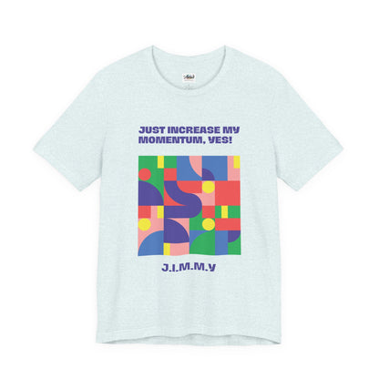 Personalized Momentum Graphic Colorful Geometric Design Tee