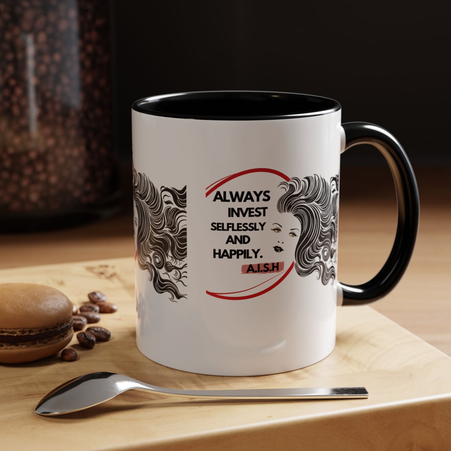 Personalized Inspirational Girl Accent Coffee Mug