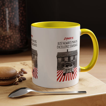 Personalized Vintage Car Accent Coffee Mug