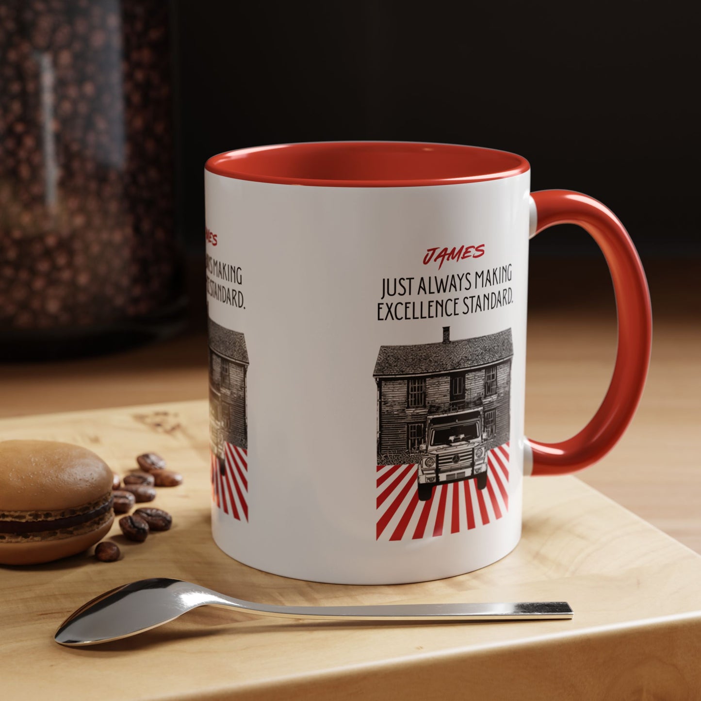 Personalized Vintage Car Accent Coffee Mug