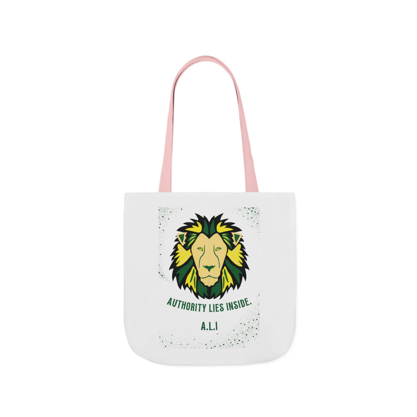 Personalized Initial Quote Lion Canvas Tote Custom Name
