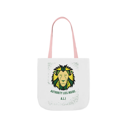 Personalized Initial Quote Lion Canvas Tote Custom Name