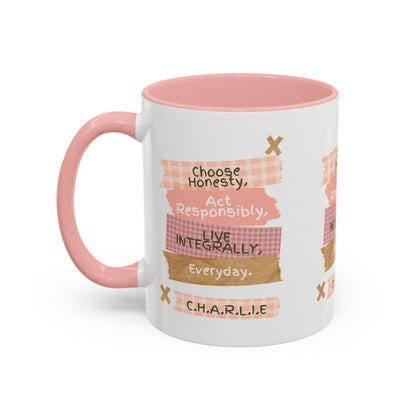 Personalized Message Pieces Accent Coffee Mug