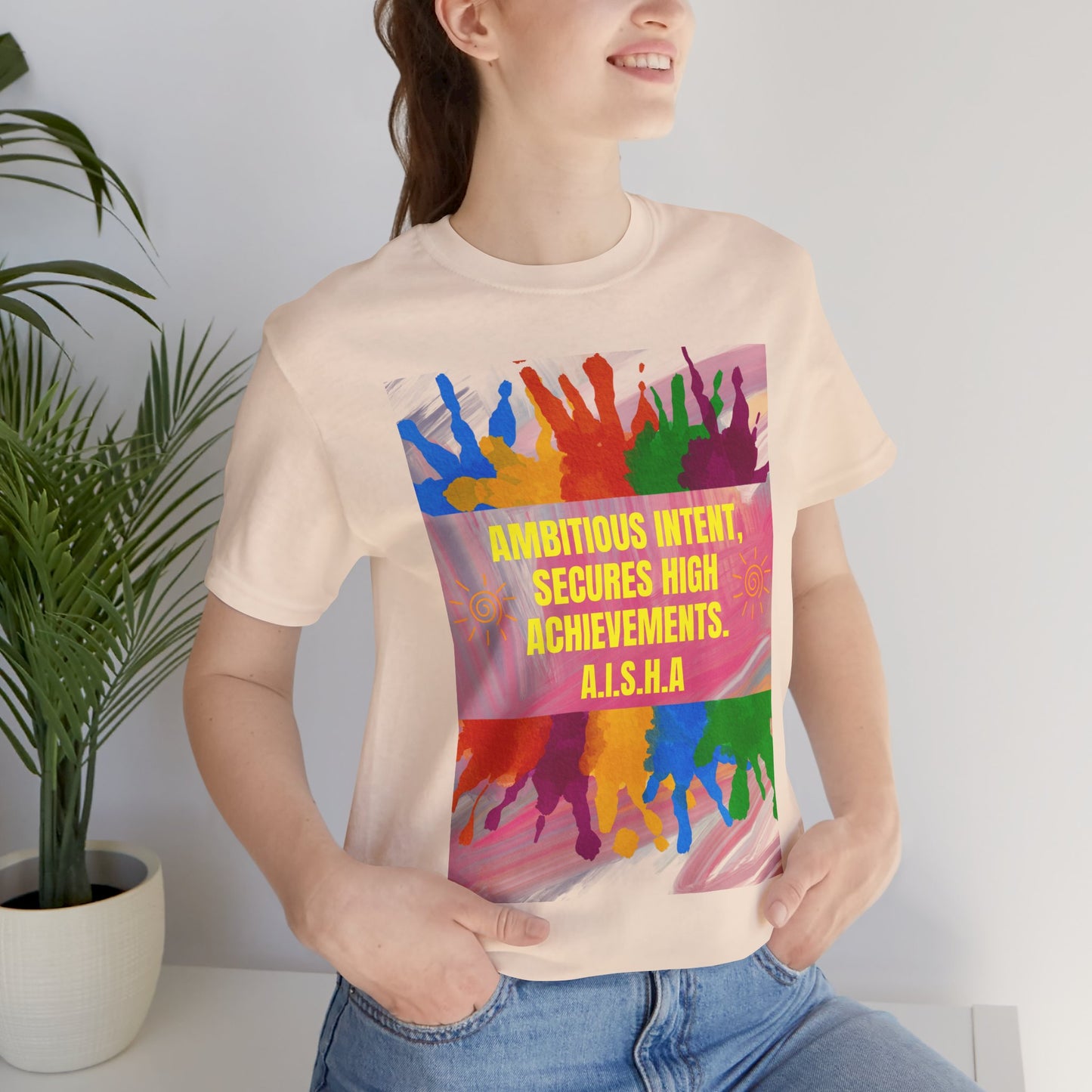 Personalized Colorful Motivational Graphic Tee