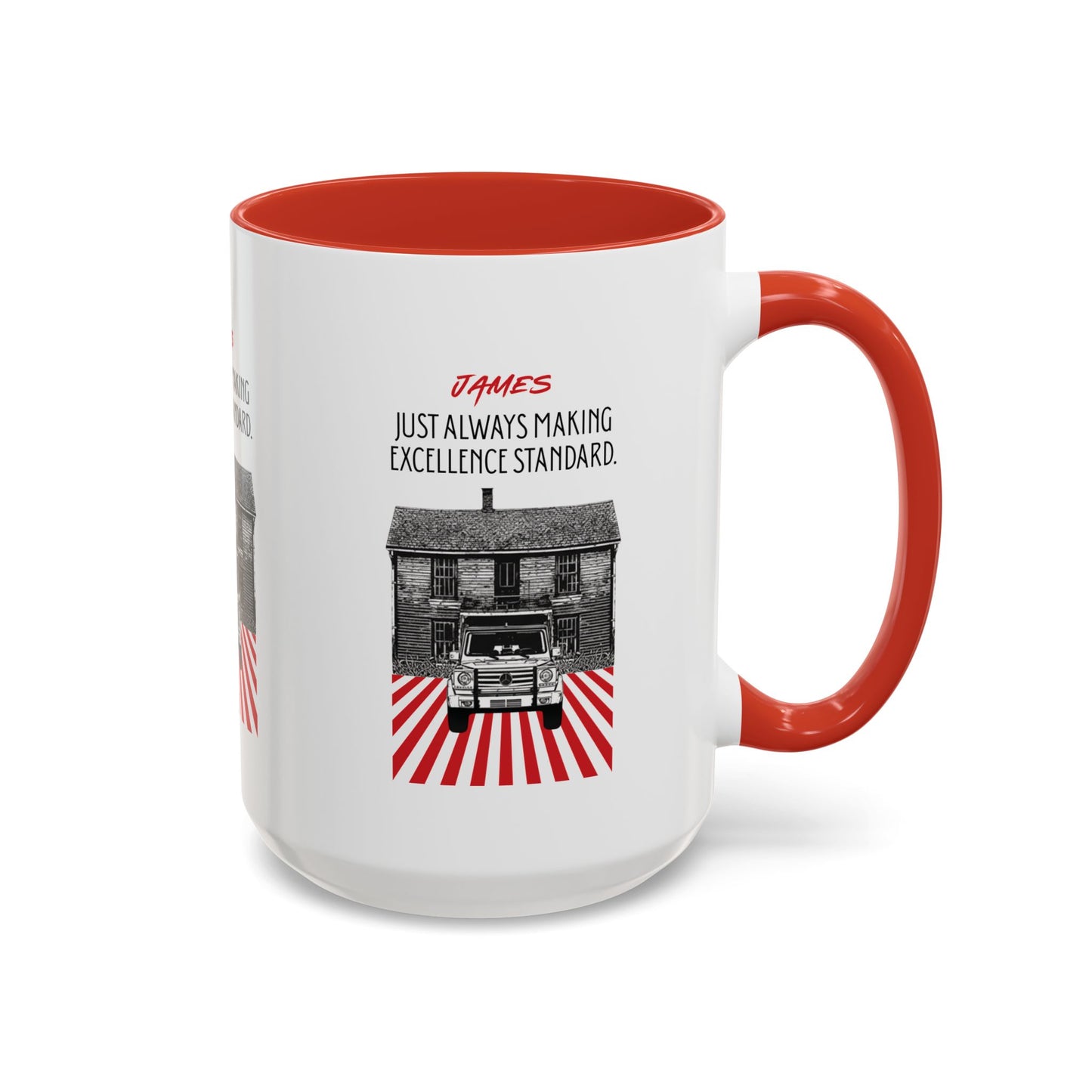 Personalized Vintage Car Accent Coffee Mug