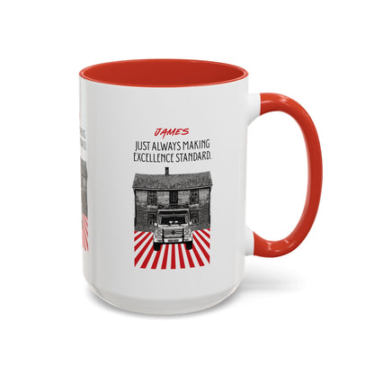 Personalized Vintage Car Accent Coffee Mug