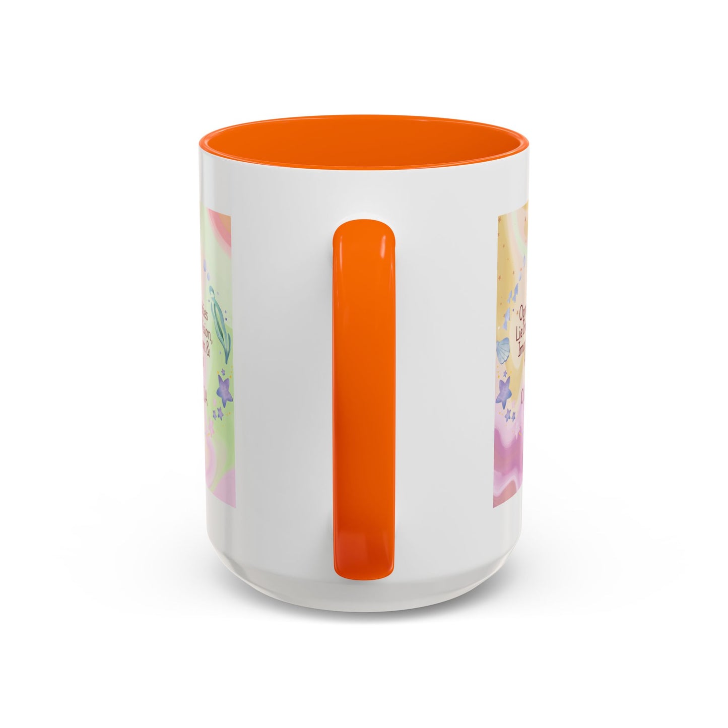 Personalized Ocean Theme Accent Coffee Mug